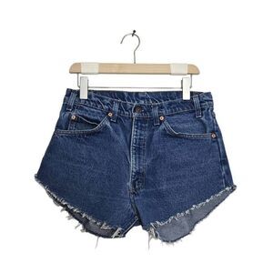 Vintage Levi's Shorts Orange Tab Blue Cut-Off Shorts W33